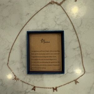 Rose Gold “Mama” Necklace